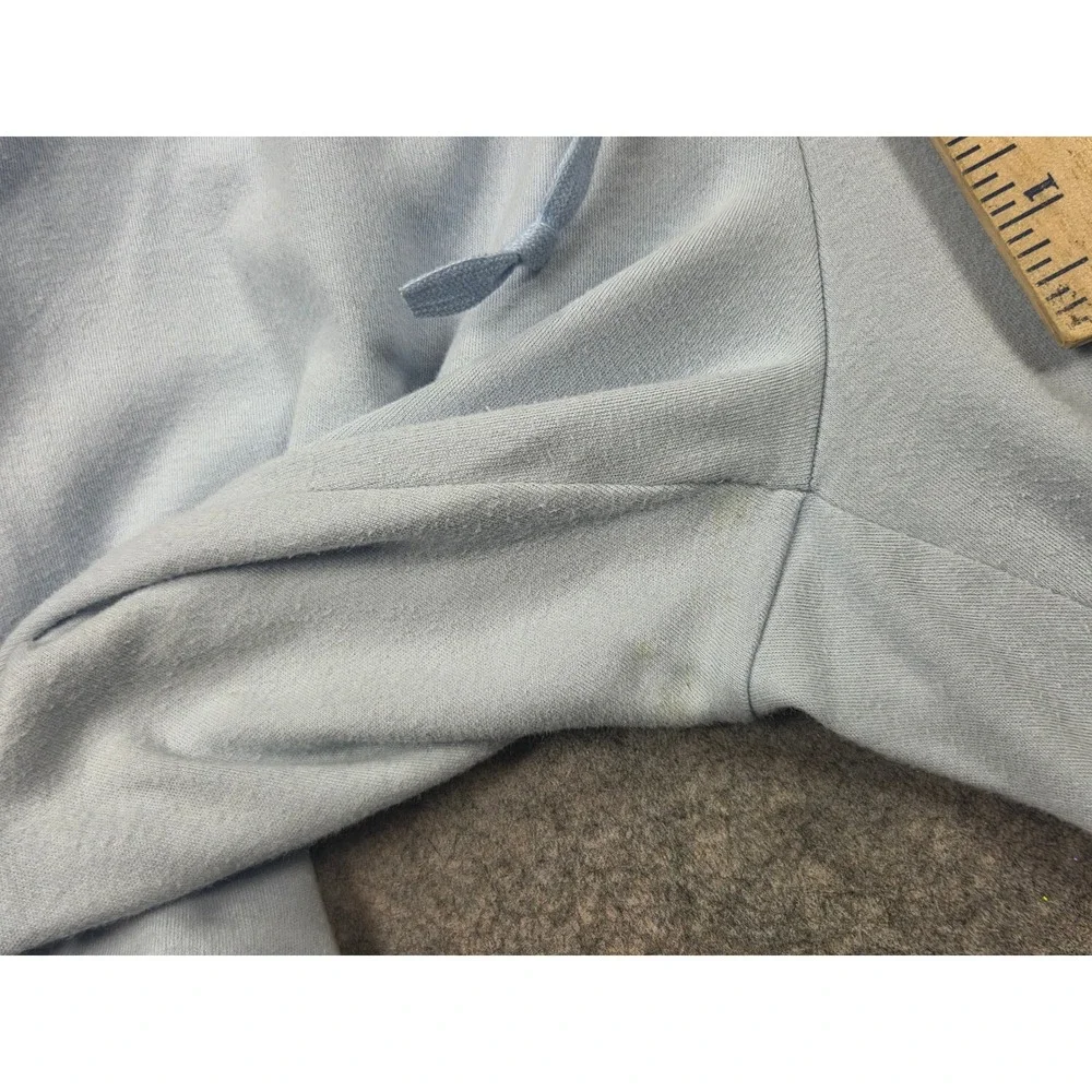 Nike Womens Light Blue Straight Leg Sweatpants Drawstring Size L Large